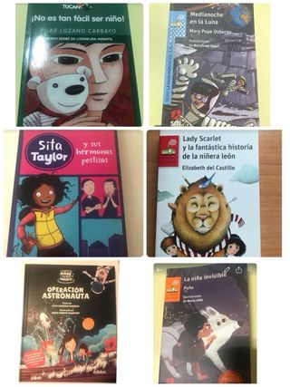 Lote libro de inglés + 6 libros de lectura