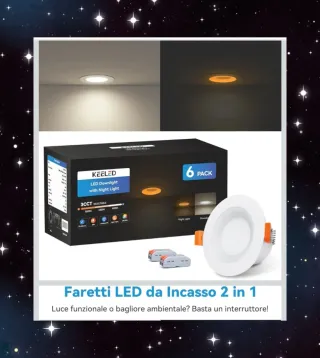 KEELED Faretti LED da Incasso per Cartongesso