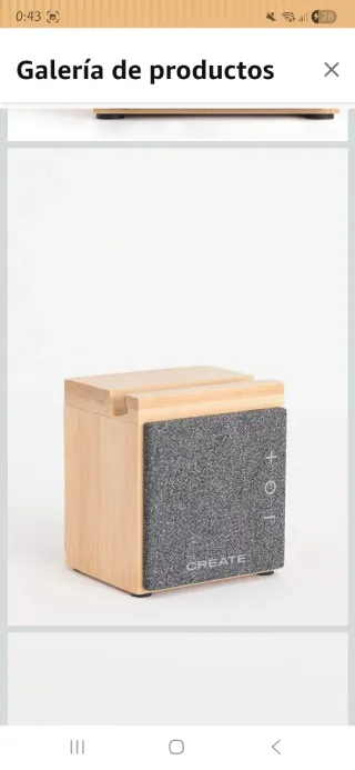 Altavoz Bluetooth Bambú