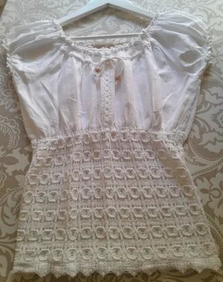 Blusa Ibicenca Algodón Talla Única