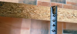 Soporte para tapa de escritorio madera