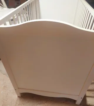 Cuna Smagora Blanca con colchón y chichonera