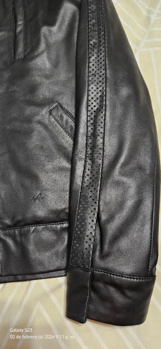 Chaqueta Cuero Negra ALPINE Talla M
