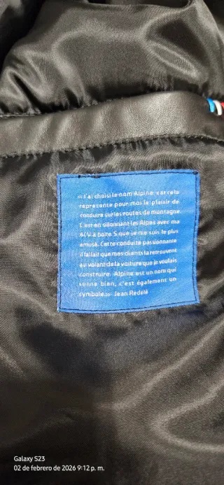 Chaqueta Cuero Negra ALPINE Talla M