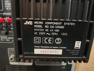 Minicadena JVC CA-UXG60