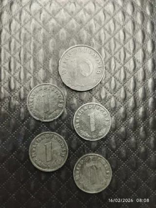 Monedas antiguas alemanas 1944