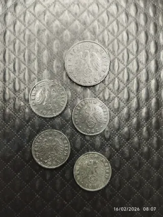 Monedas antiguas alemanas 1944