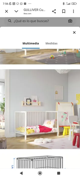 Cuna Gulliver IKEA+ ROPA DE CAMA ZARA HOME