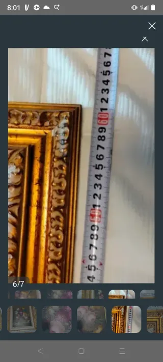 Cuadro al óleo bodegón flores marco dorado