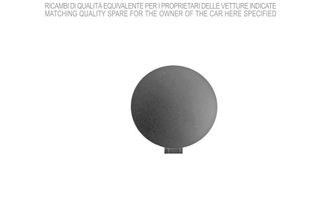 Tapa Gancho Remolque Paragolpes Delantero Imprimado para Fiat 500 2015