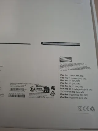 Teclado iPad Magic Keyboard 11" M4 M5 Bianco