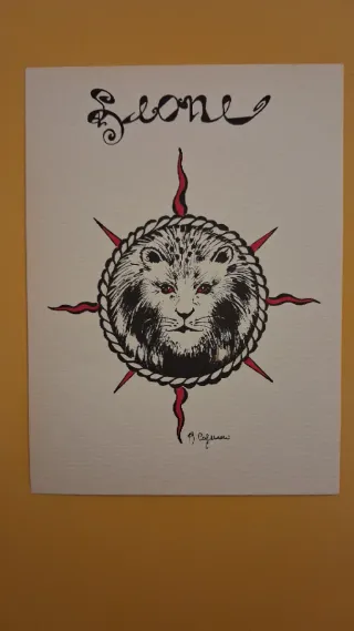 12 Cartoline Oroscopo Zodiacali Firmate