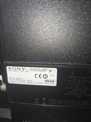TV Sony Bravia 40 Negro/Plata