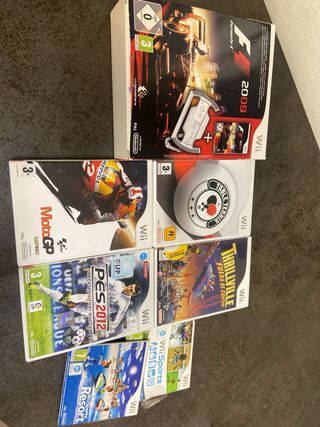 Consola Wii Negra + Juegos+mandos