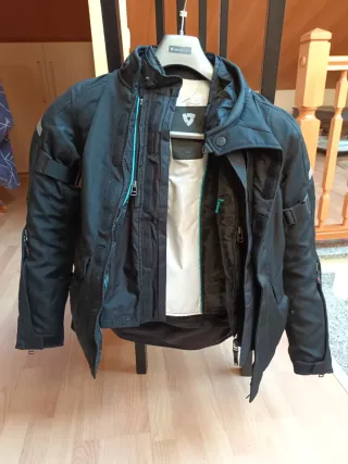 Chaqueta Moto Revit Cordura Negra