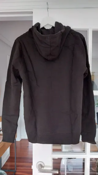 Sudadera Just Strong Capucha Negra Talla M