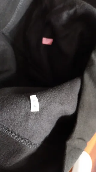 Sudadera Just Strong Capucha Negra Talla M