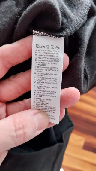 Sudadera Just Strong Capucha Negra Talla M