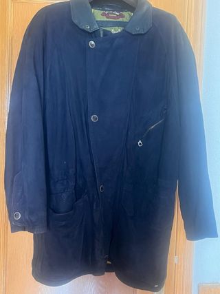 Abrigo Piel Cordero Azul