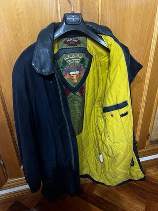 Abrigo Piel Cordero Azul