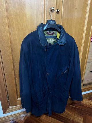 Abrigo Piel Cordero Azul