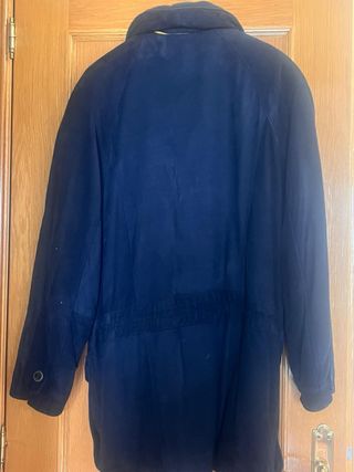 Abrigo Piel Cordero Azul
