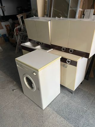 Muebles de cocina y lavadora