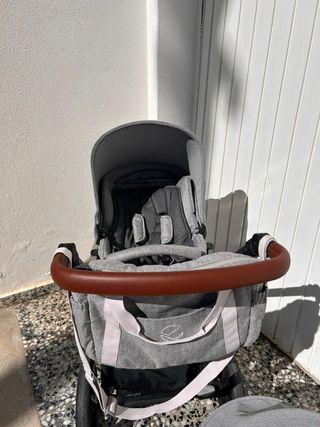 Cochecito Jane Moom 3 piezas gris