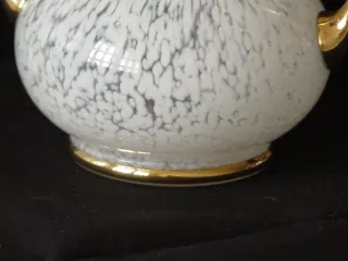 Vaso vintage in cristallo di Murano bianco