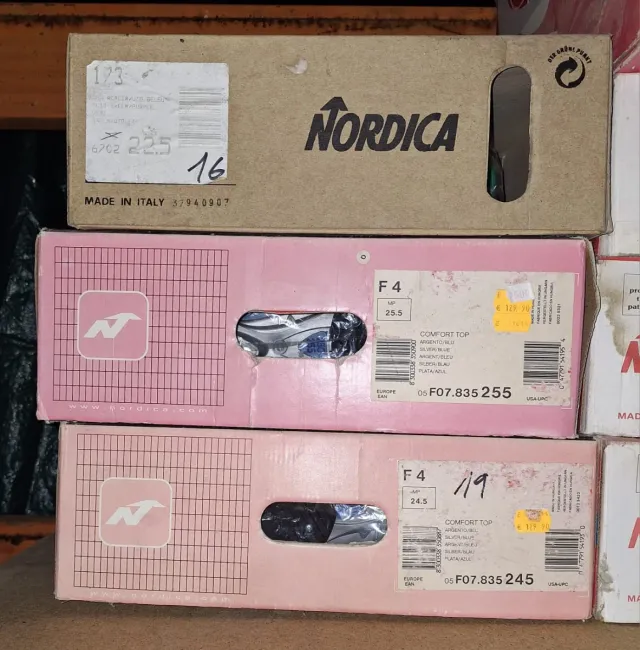 Lote 15 Botas de Esquí NUEVAS, Primeras marcas