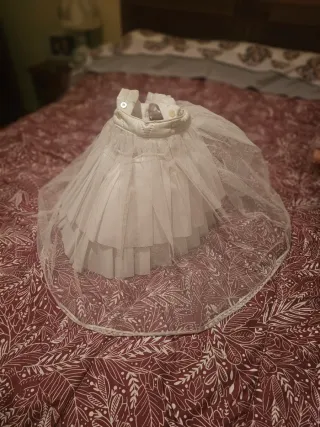 Cancán para falda de fallera. En blanco 2-3