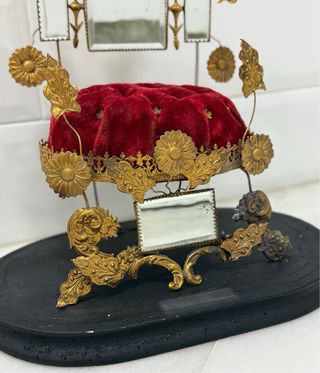 ANTIGUO FANAL NUPCIAL NAPOLEÓN FRANCIA SIGLO XIX