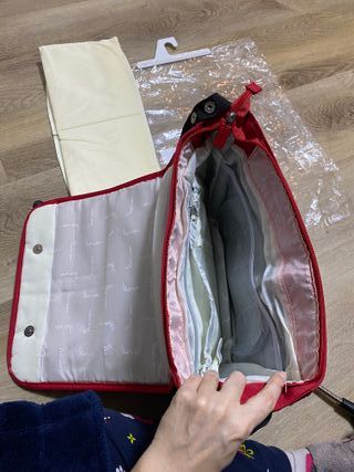 Bolso y sombrilla rojos Interbaby nuevos