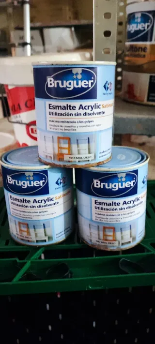 Esmalte Acrílico Bruguer Azul Real 0.375L