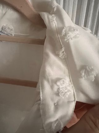 Blusa Zara blanca con textura