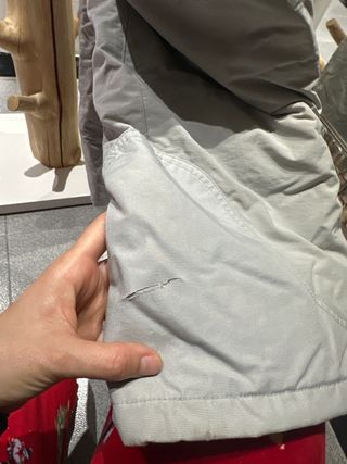 Pantalones de esquí grises con tirantes TM