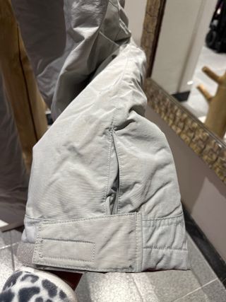 Pantalones de esquí grises con tirantes TM