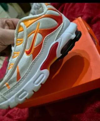 Nike Air Max Plus Bambini Arancioni Bianche