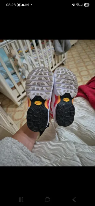 Nike Air Max Plus Bambini Arancioni Bianche