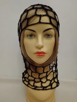 Balaclava Rete Nero Lurex