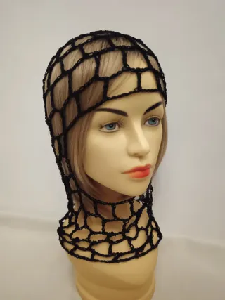 Balaclava Rete Nero Lurex