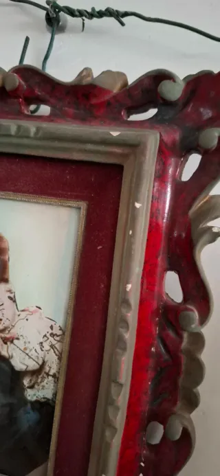 Quadro antico vintage sacro madonna