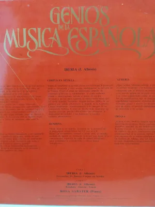 Vinilo Albéniz: Genios de la Música Española