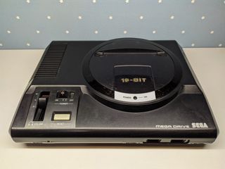 Sega Mega Drive 60hz Switchless + Cables + Sonic