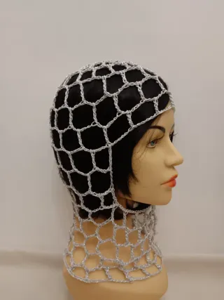 Balaclava Rete Argento lurex