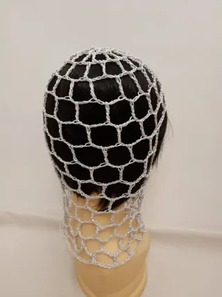 Balaclava Rete Argento lurex