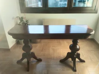 Mesa comedor extensible madera