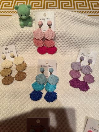 Pendientes Fenix Oro