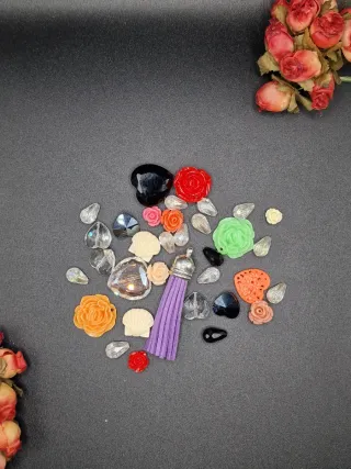 Lotto creativo misto perline e ciondoli