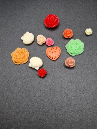 Lotto creativo misto perline e ciondoli